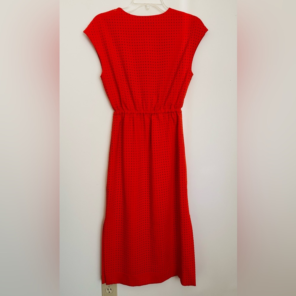 J. Crew Women’s Perforated Laser Cut Diamond Pattern Midi Dress, Size 00 - Picture 5 of 5
